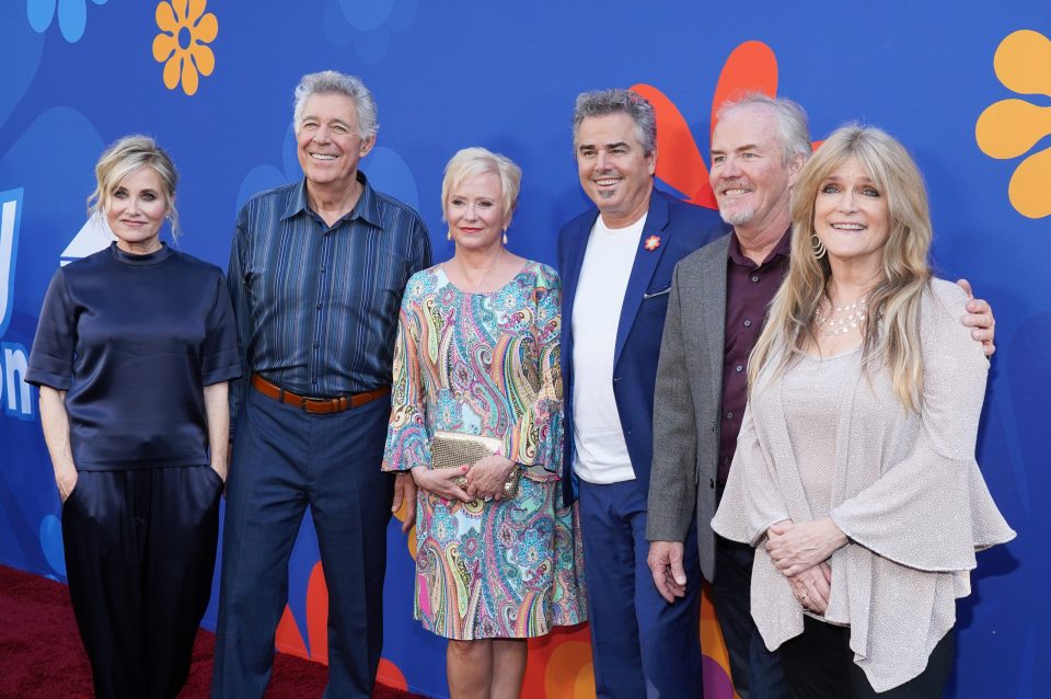 The cast at the premiere of their new show A Very Brady Renovation