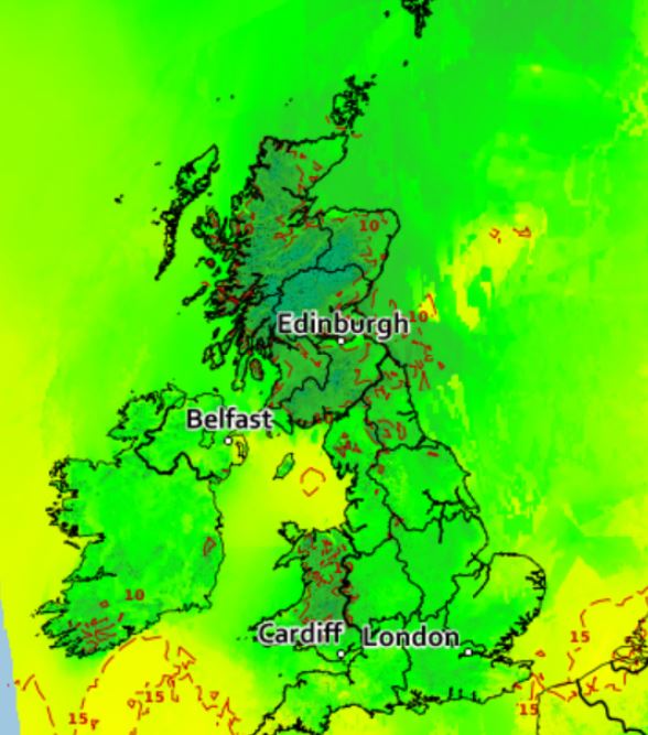  The following days look bleak compared to today's sunny spells