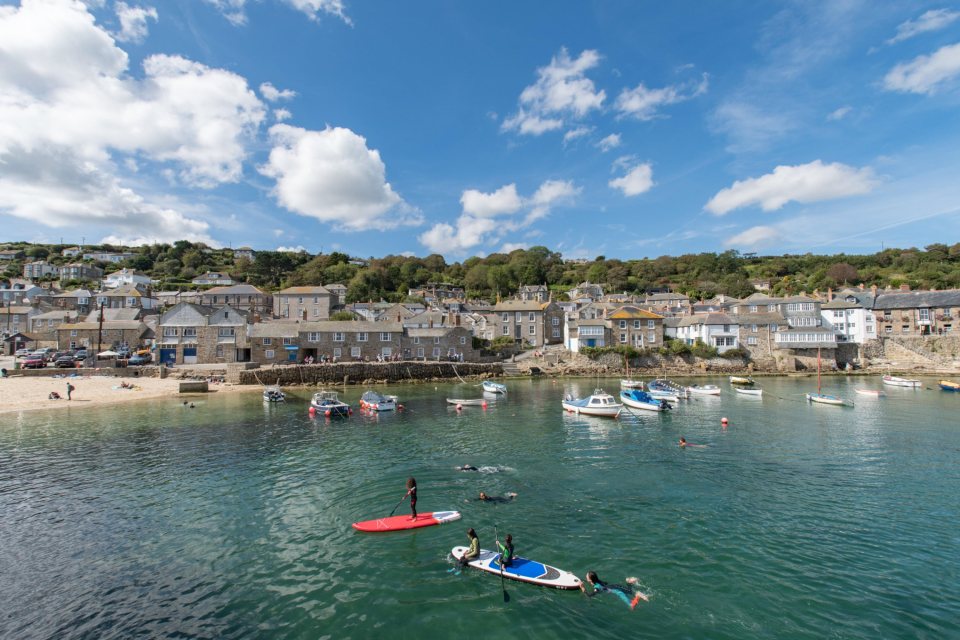  Glorious blue skies can be seen over Cornwall