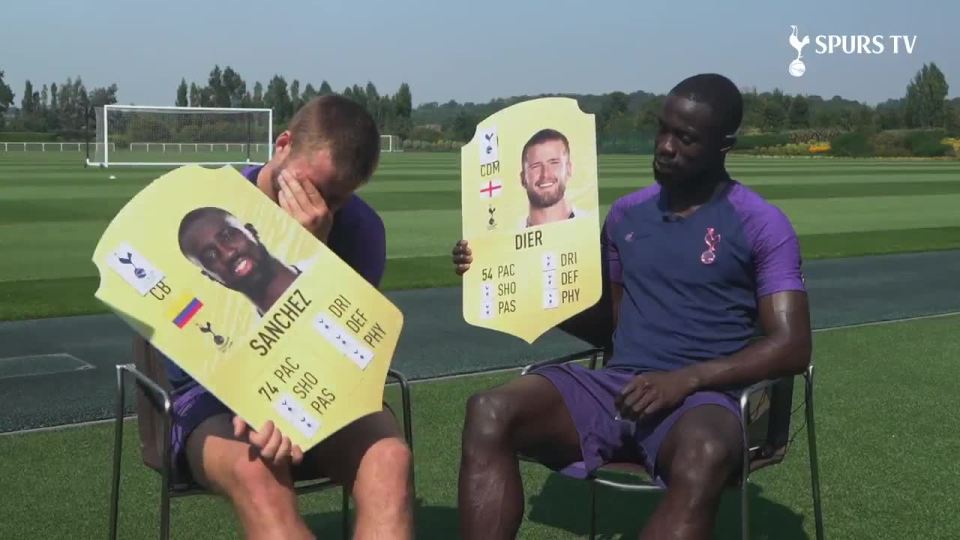  Eric Dier was far from impressed with his FIFA 20 rating