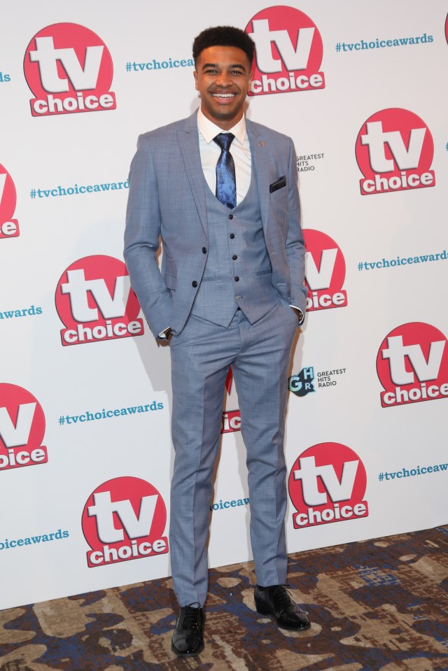  Asan N’Jie was a guest at the TV Choice Awards, held at the Park Lane Hilton