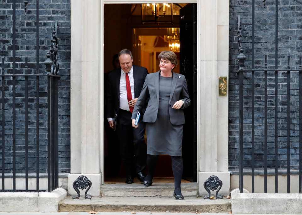  DUP leader Arlene Foster had crunch talks with the PM this week at Downing Street