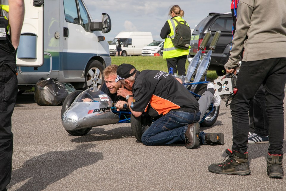  It's thought the Top Gear star 'hadn't braked correctly' as he came to the end of the run