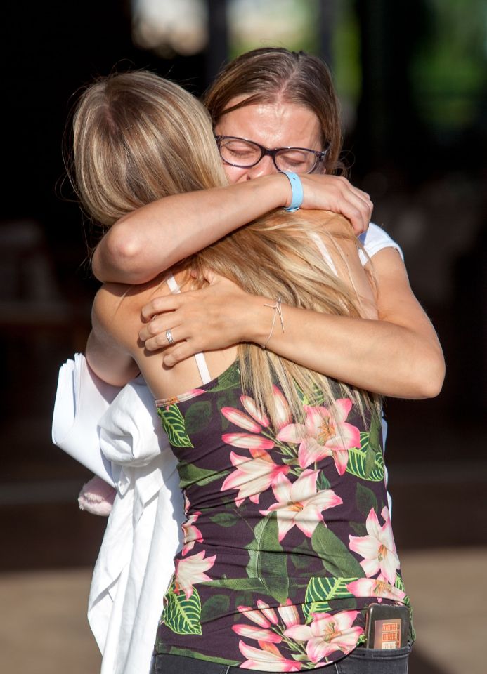  Terrified tourists were forced to evacuate the hotel