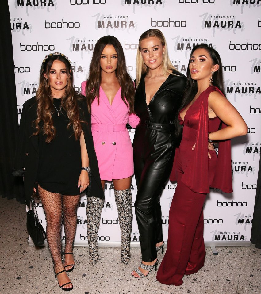  Towie stars Courtney Green, Chloe Meadows and Chloe Brockett joined Maura at Nobu last night