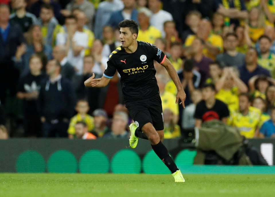  Rodri netted his first Man City goal to set up a nervy finish