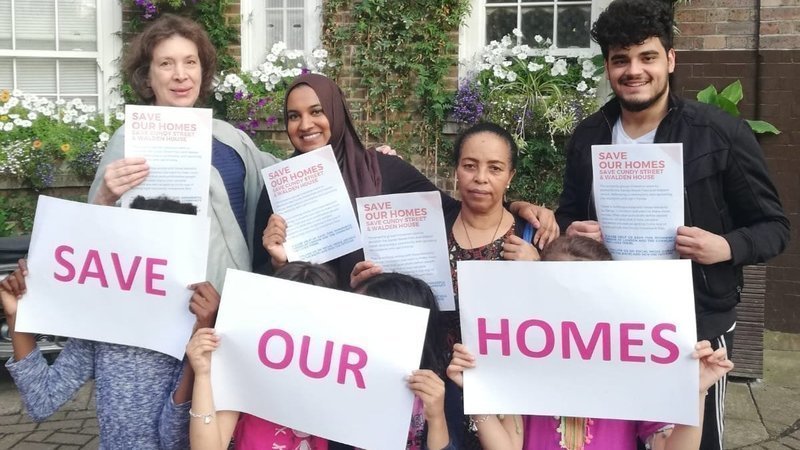  Residents of Walden House and Cundy Street in London have been fighting plans to 'destroy' their community