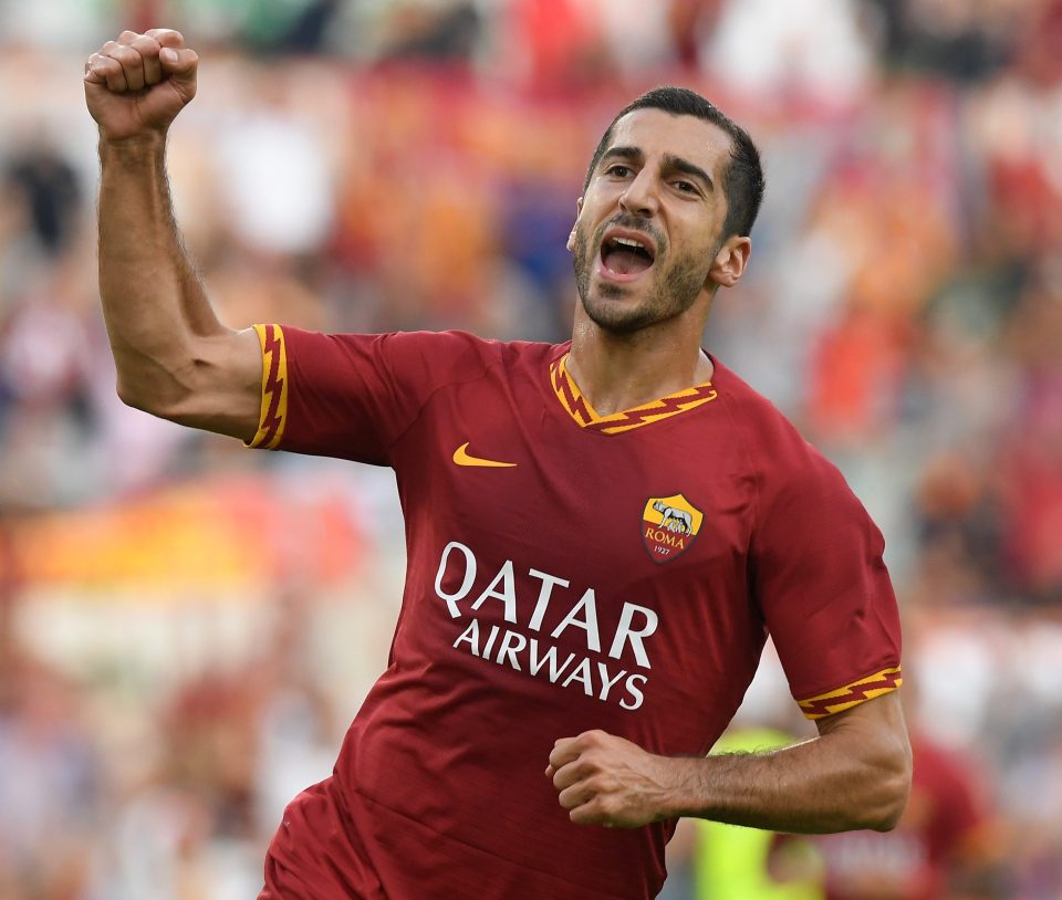  Henrikh Mkhitaryan is on loan at Roma this season and bagged against Sassuolo yesterday