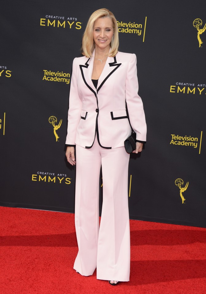 Lisa stunned in a baby pink power suit at the Emmys earlier this month