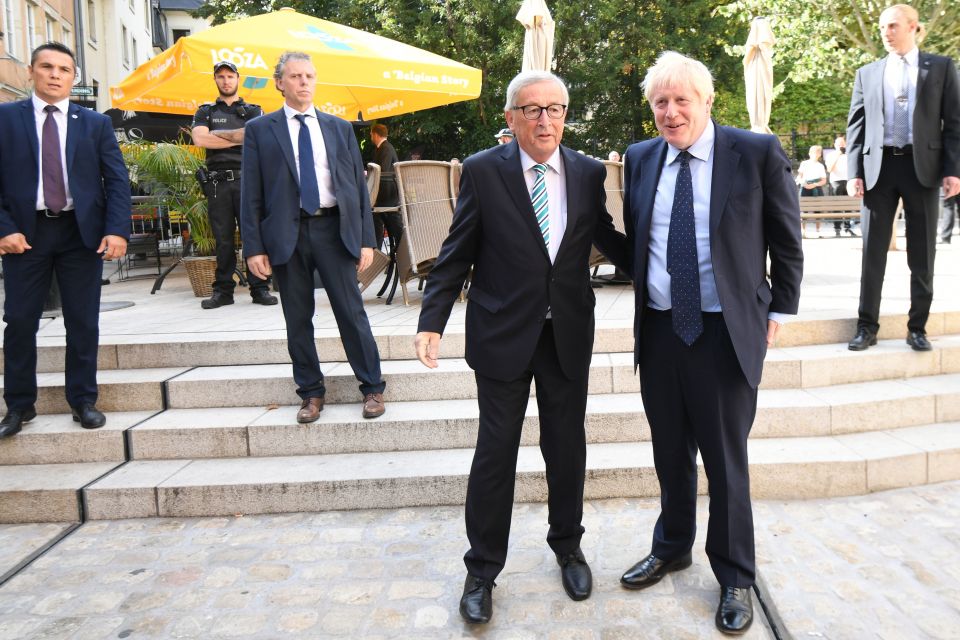  Boris with Juncker in Luxembourg this morning