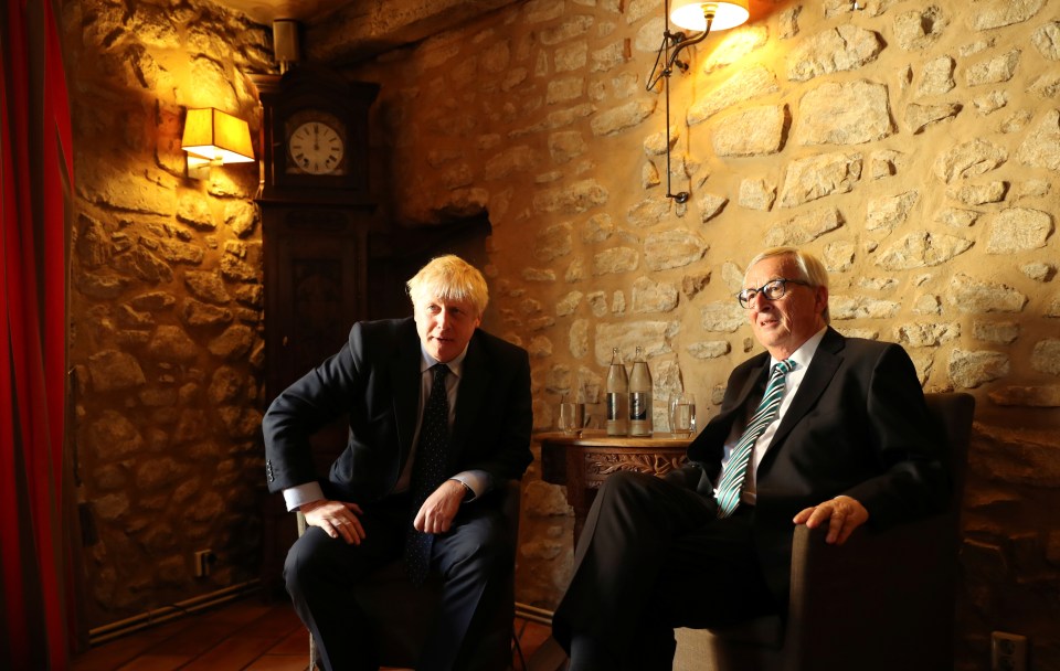  Boris was only in Luxembourg to meet outgoing European Commission president Jean-Claude Juncker