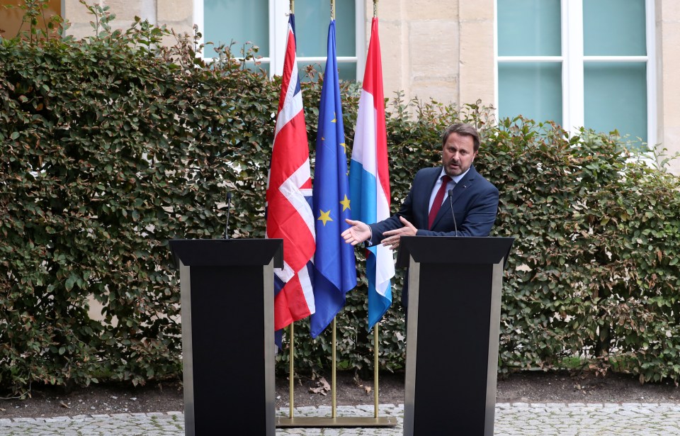  Bettel refused to move the press conference away from the anti-Brexit mob in Luxembourg