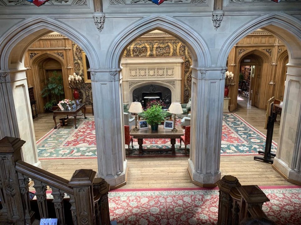  Highclere's main hall that's hosted many events as Downton Abbey