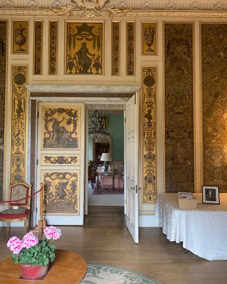  The music room, which leads into the drawing room