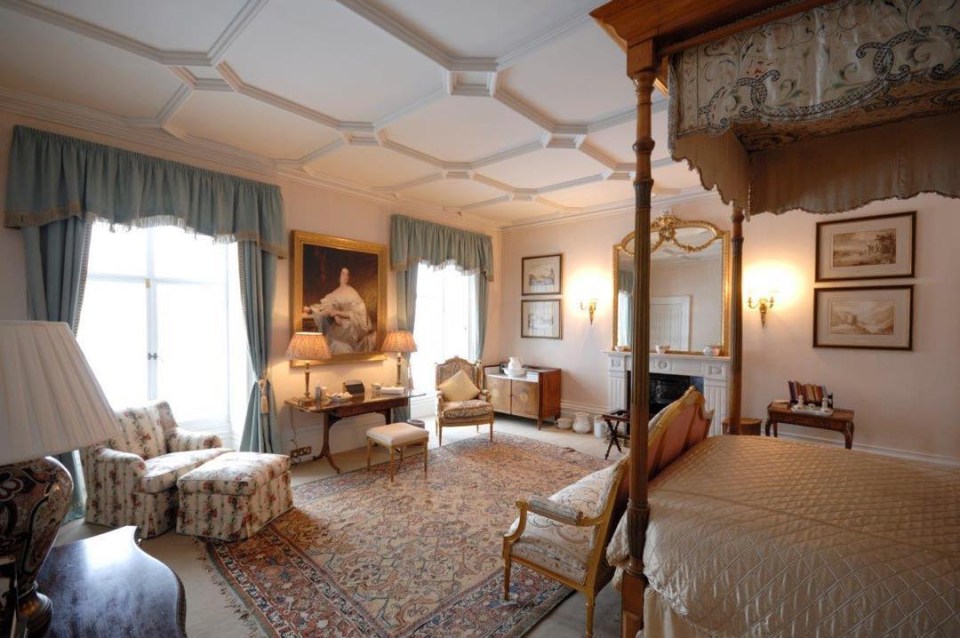  Inside one of the grand bedrooms