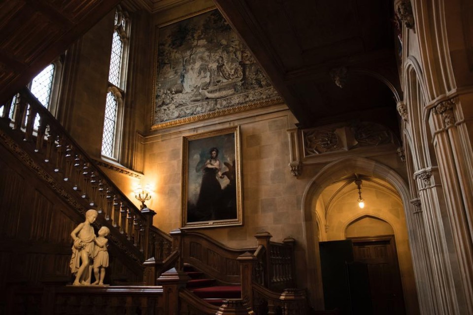  The majestic staircase that's often featured in the show