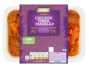  If you're feeling like curry Asda now has its Chicken Tikka Masala at only £2.50