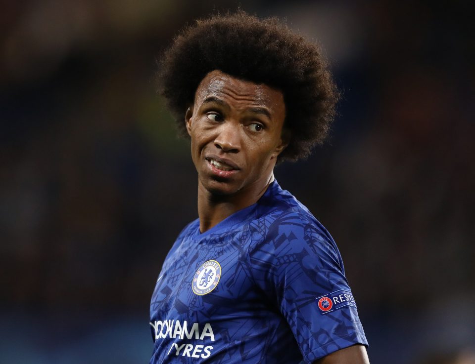  Willian is believed to be the next freebie target for Italian giants Juventus with the Brazilian's contract due to expire in June