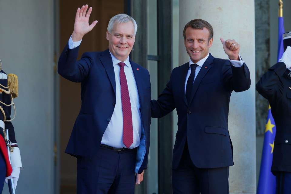 Prime Minister of Finland Antti Rinne met French President Emmanuel Macron