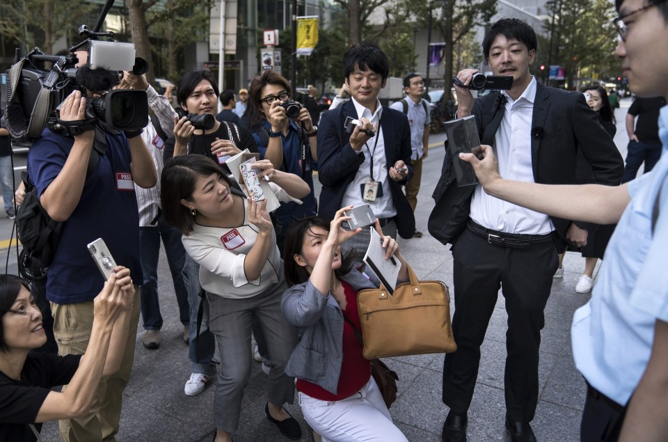 The new phone caused a media frenzy in Japan