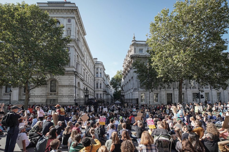  Activists are taking to London streets in a global climate crisis protest