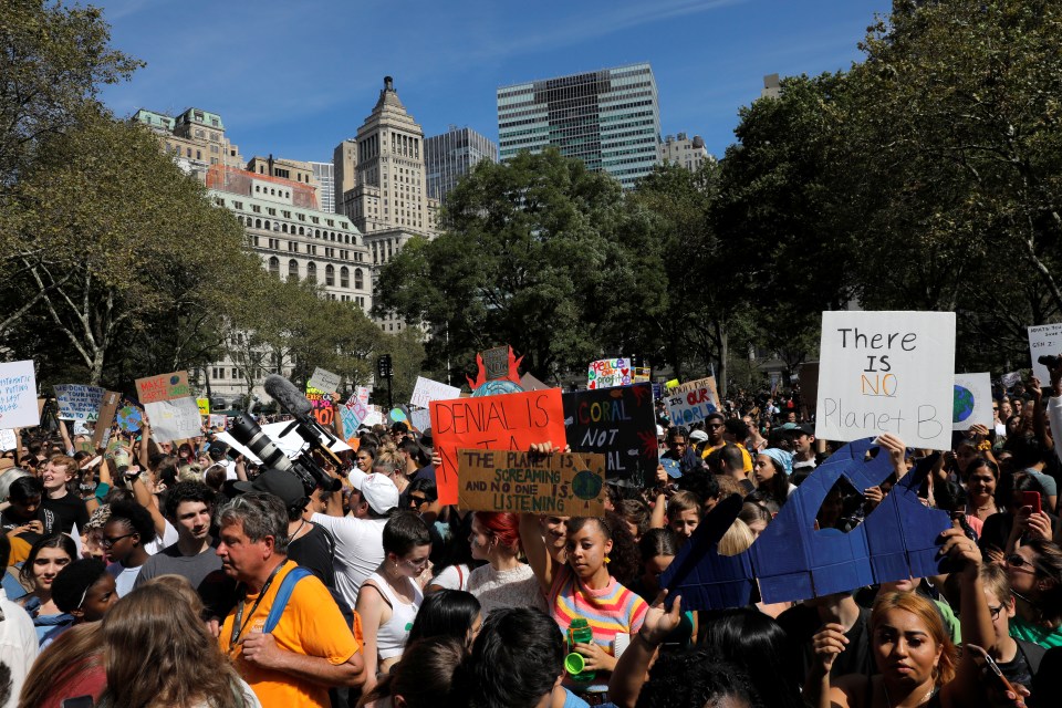  People also took to the streets of New York City to protest