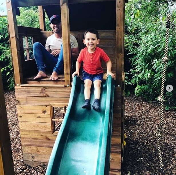 They also have an incredible wooden play house in their garden