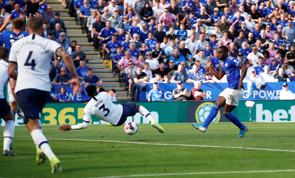  Ricardo Pereira netted the equaliser for the Foxes