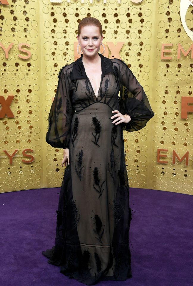  Amy Adams went all-black in this Fendi Couture outfit which featured a collared neck