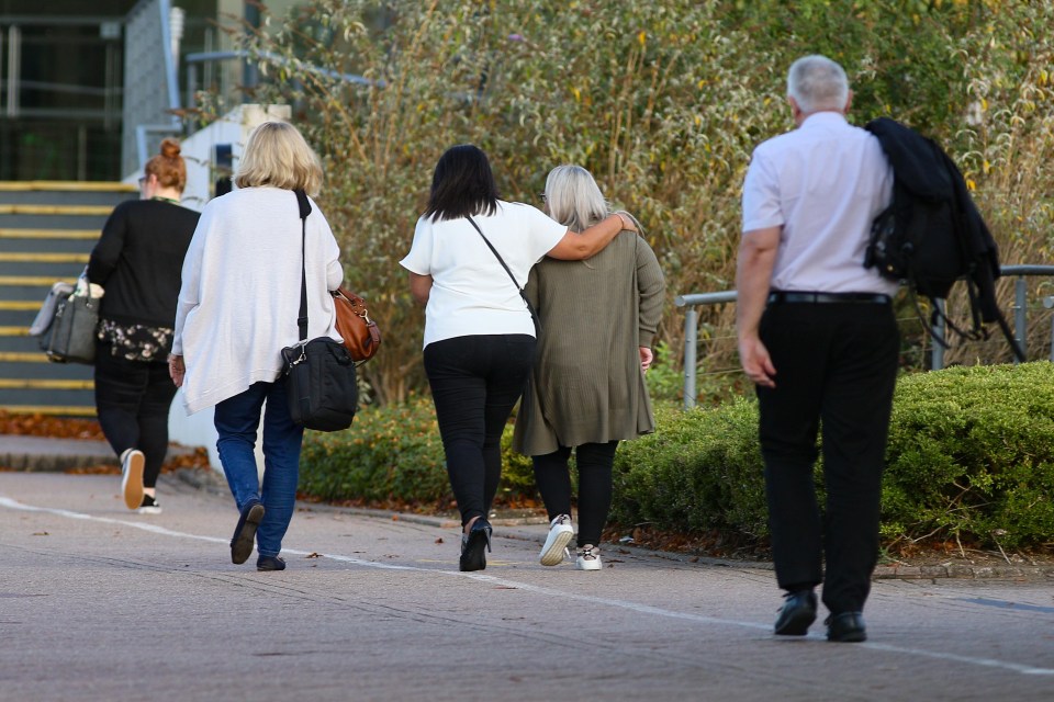  Thomas Cook staff arrived at the firm's HQ after news of the company's collapse