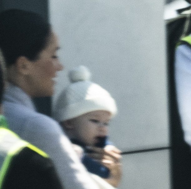  Diana's grandson this morning sporting the bobble hat