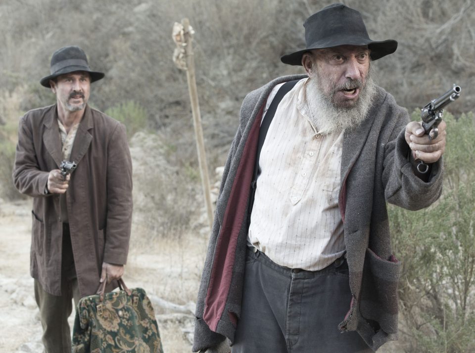  Haig, right, in gory 2015 Western film one Tomahawk