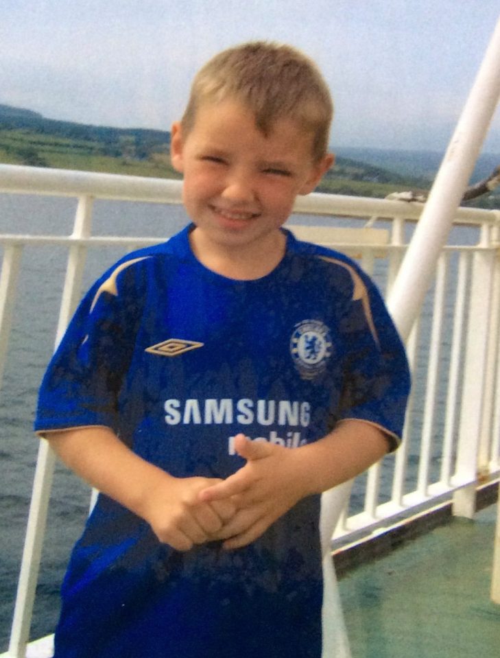  Gilmour pictured in a Chelsea shirt from the 2005/06 campaign, 14 seasons before his senior debut at Stamford Bridge