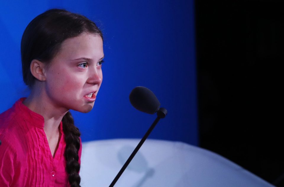  Greta Thunberg gave a passionate speech to the United Nations