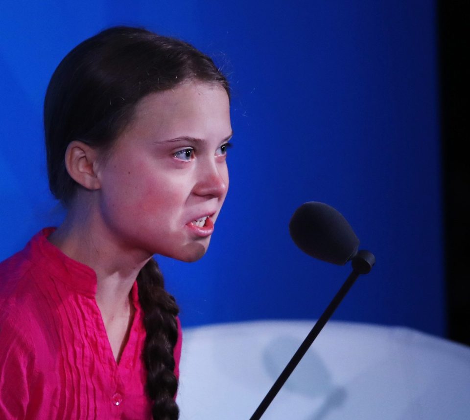  Greta Thunberg gave a passionate speech to the United Nations