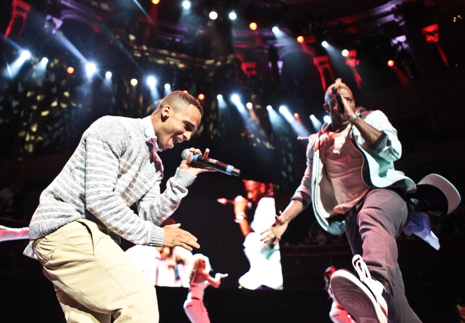  Oritse and Aston perform together at the Royal Albert Hall in 2012