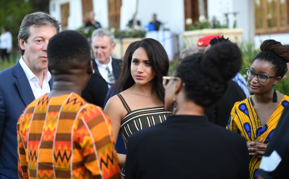  The Duchess chatting to other guests at the reception