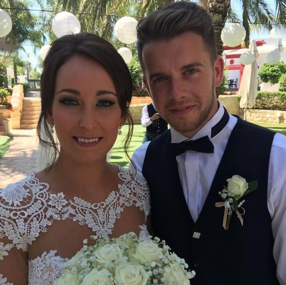 Married Kirsty Maxwell, 27, pictured with her husband Adam