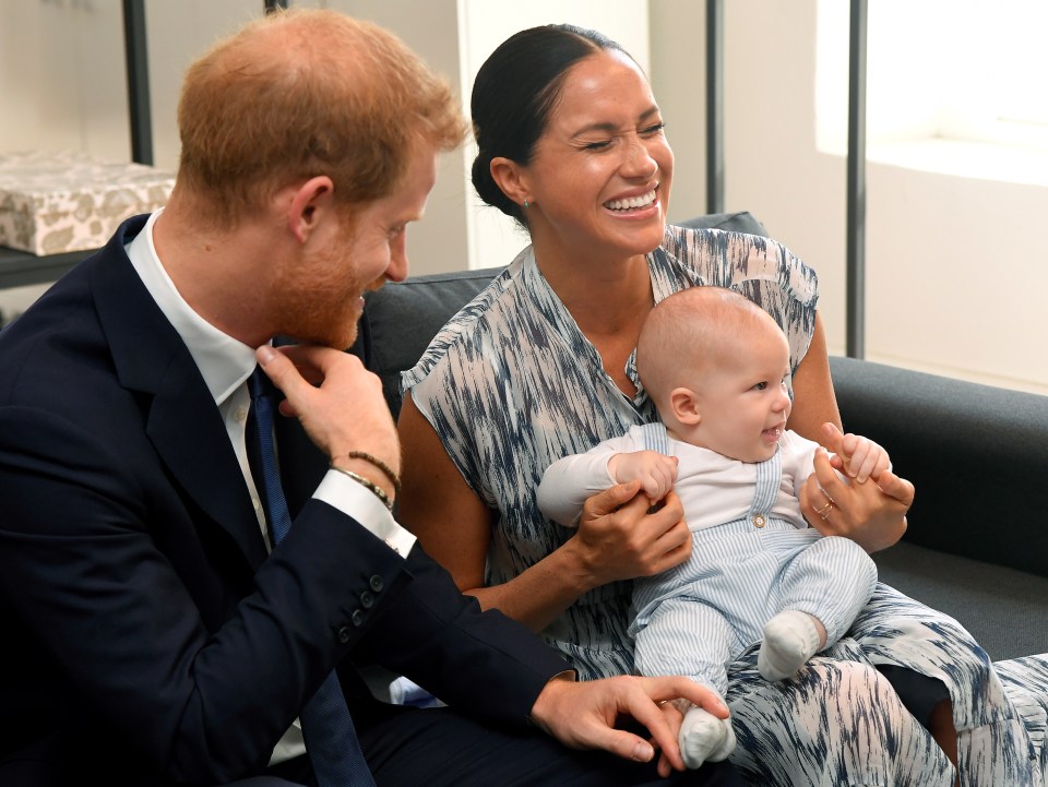  The Sussexes shared a thank you message to the archbishop, saying Archie loved the meeting