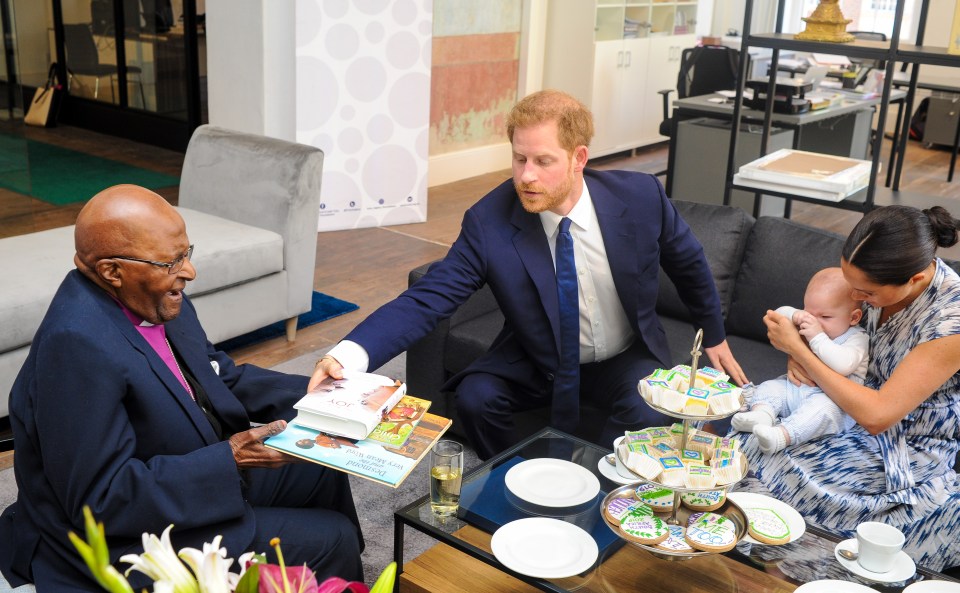  Desmond Tutu gave the family some gifts for little Archie, including some books