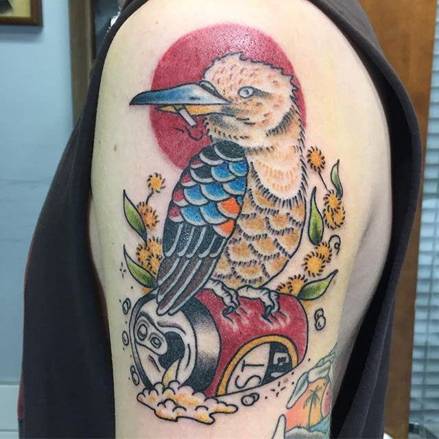  Australia's iconic kookaburra has been denigrated in this bad taste tattoo