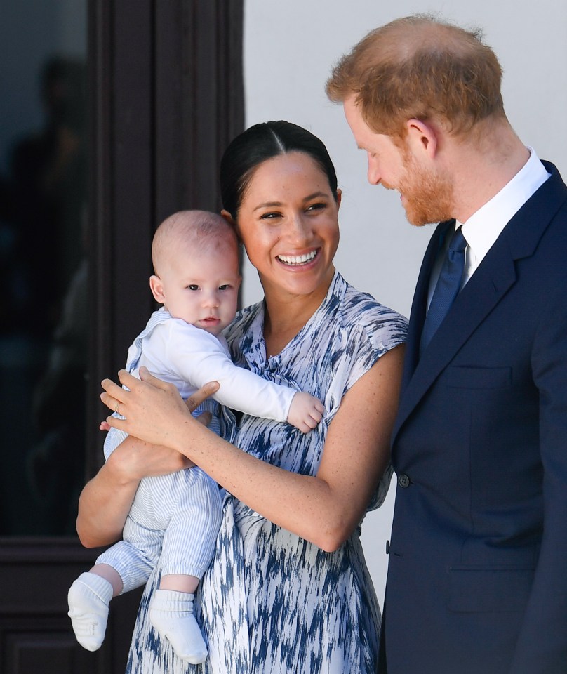  Harry appeared delighted to have his wife and son by his side for their first official tour as a family