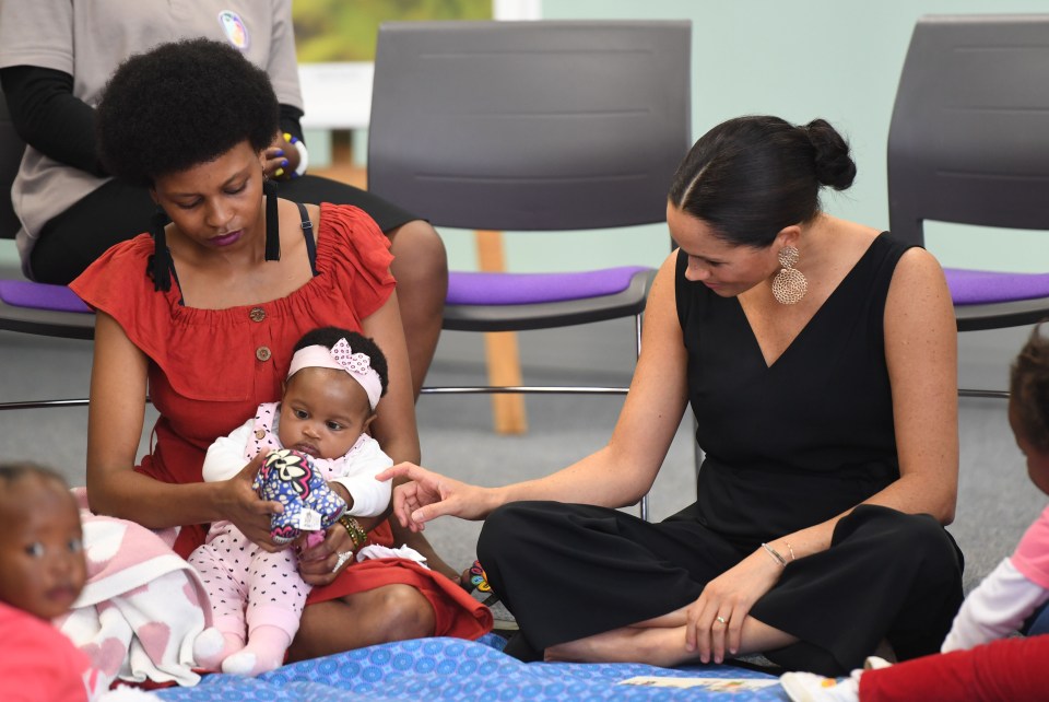  The Duchess of Sussex showed compassion as she visited mothers2mothers charity in Cape Town