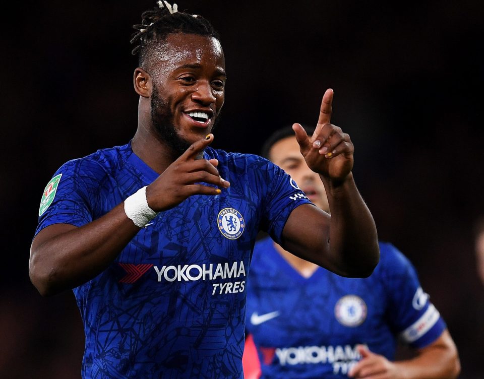  Michy Batshuayi enjoys putting Chelsea 2-0 up early on in their comfortable win