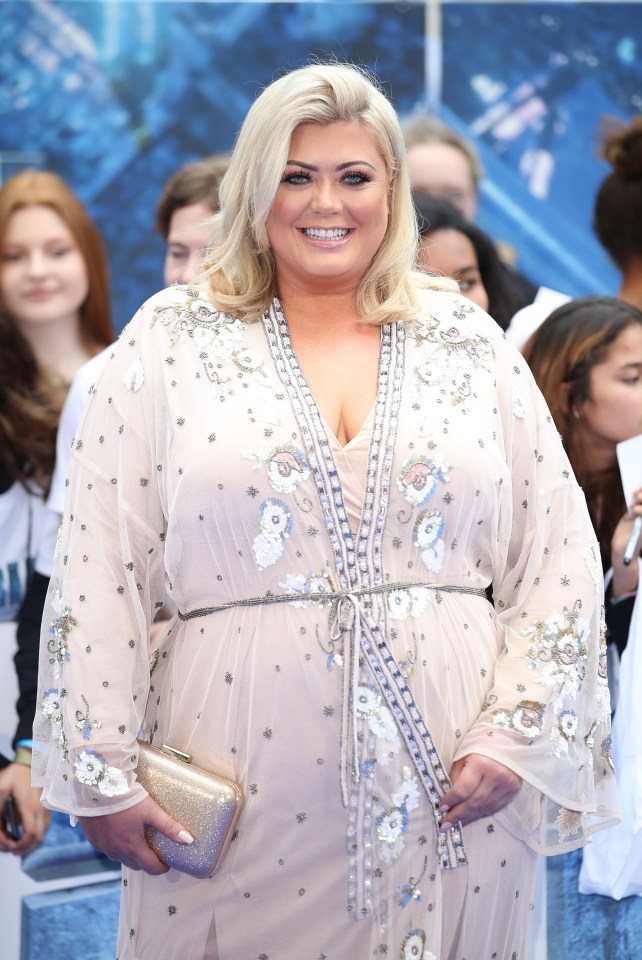  Gemma Collins before the weight loss in 2017