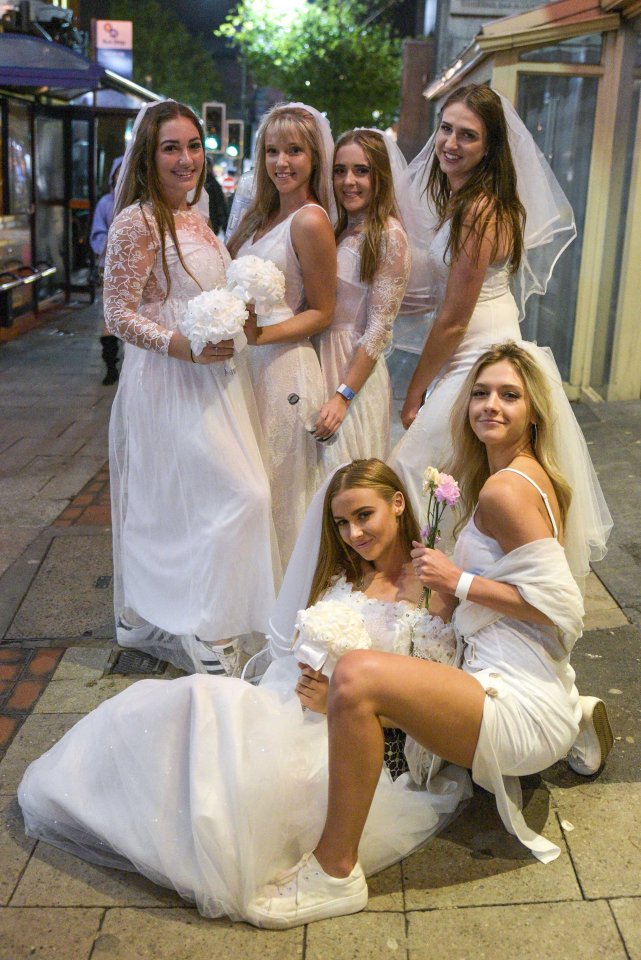  These girls might be hoping to get hitched