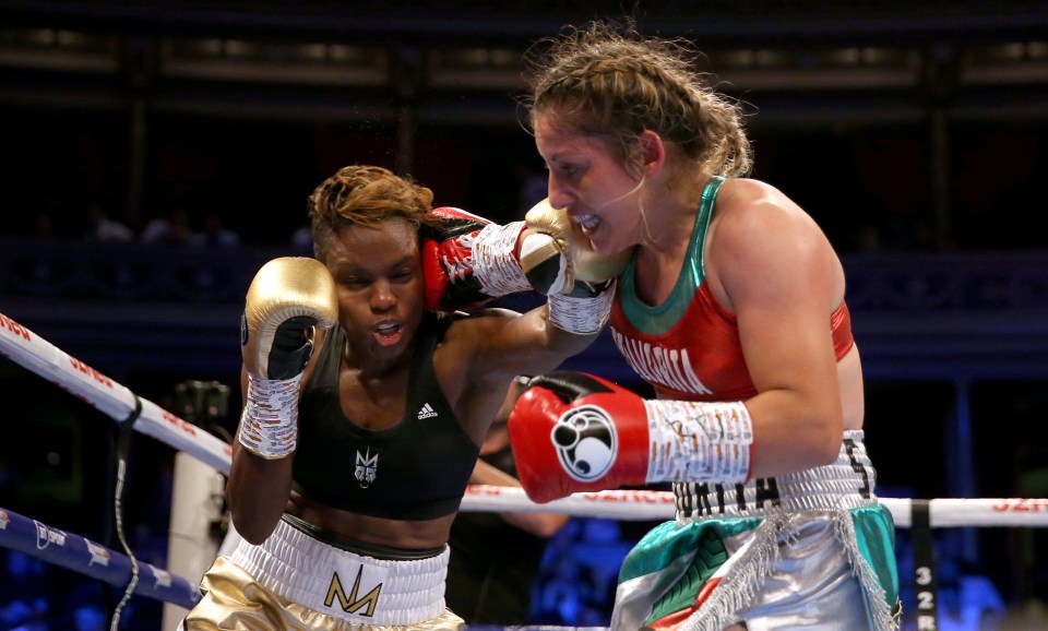 Adams battled Mexican Maria Salinas in a 10-round battle