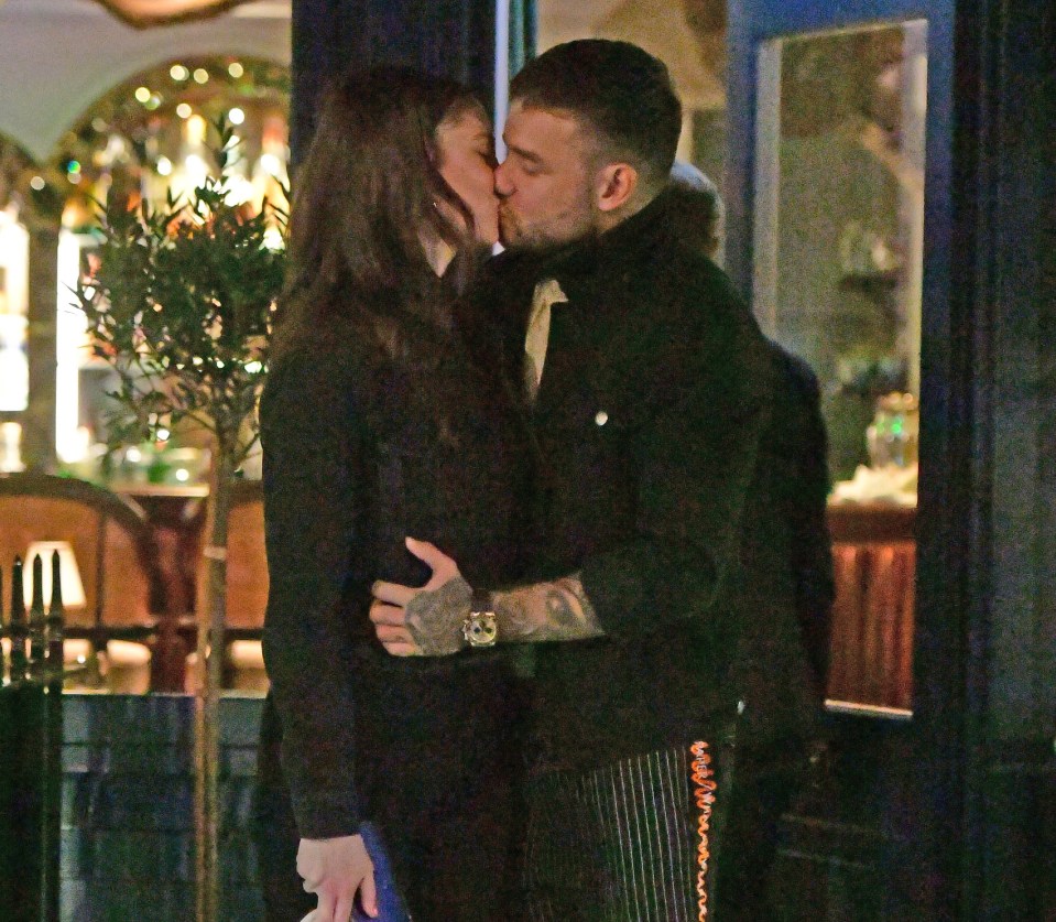 Liam Payne passionately kisses girlfriend Maya Henry on a night out in London