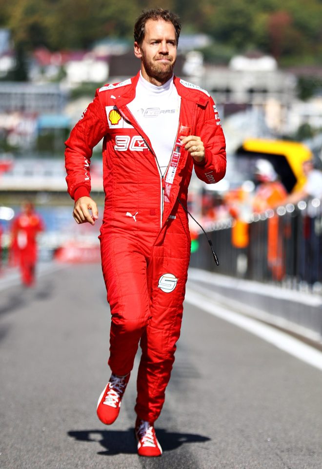  Vettel was forced out midway through the race as his car suffered a mechanical failure