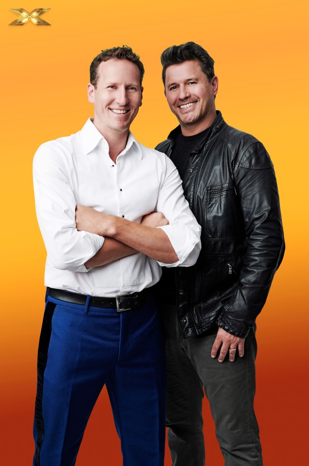 Singing duo, Cole and Edwards, aka Brendan Cole and Jeremy Edwards, will harmonise their hearts out on X Factor: Celebrity